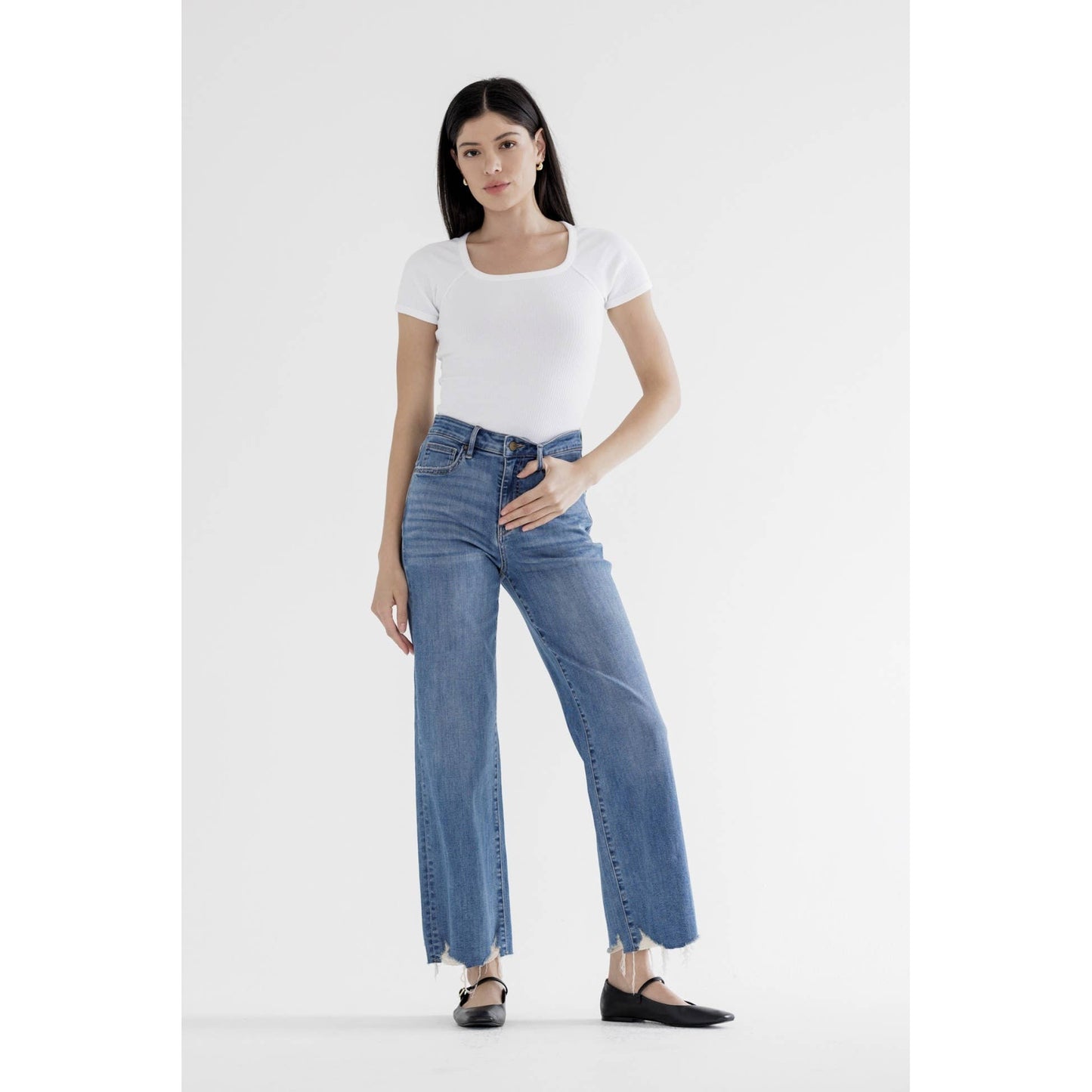 Mica High Rise Wide Leg Jeans
