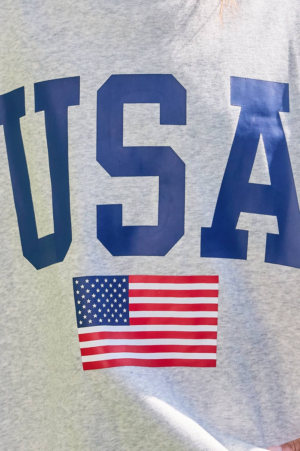 USA/America Print Reversible Mockneck