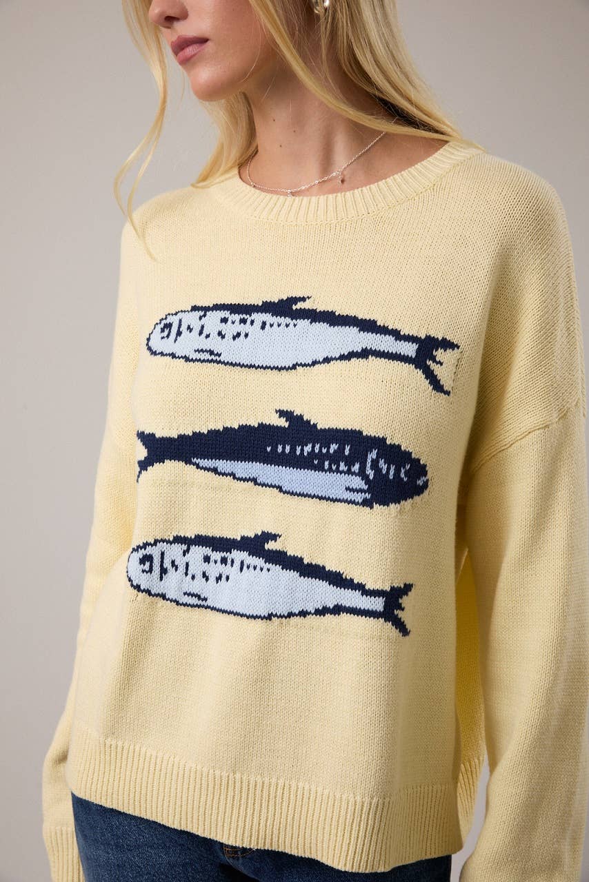 Catch of the Day Knit Sweater