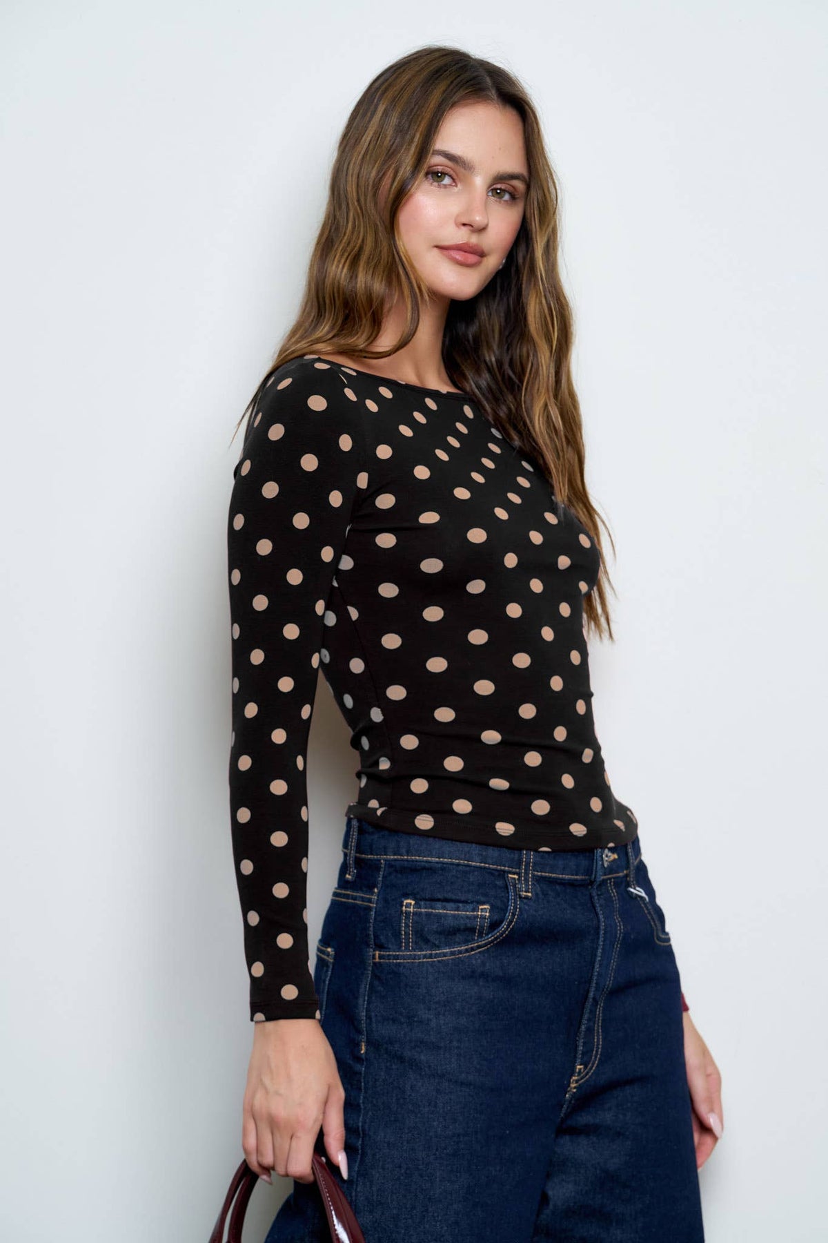 Dot to Dot Knit Top