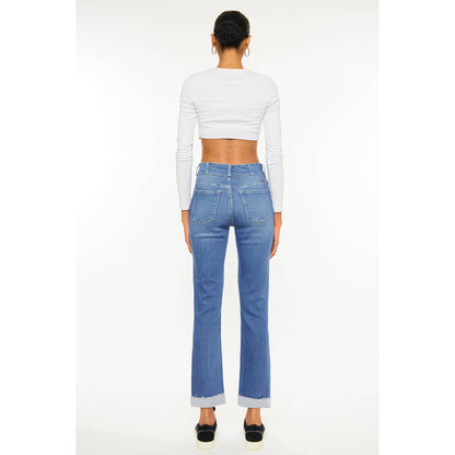 Plus Mom Jean | Medium Wash