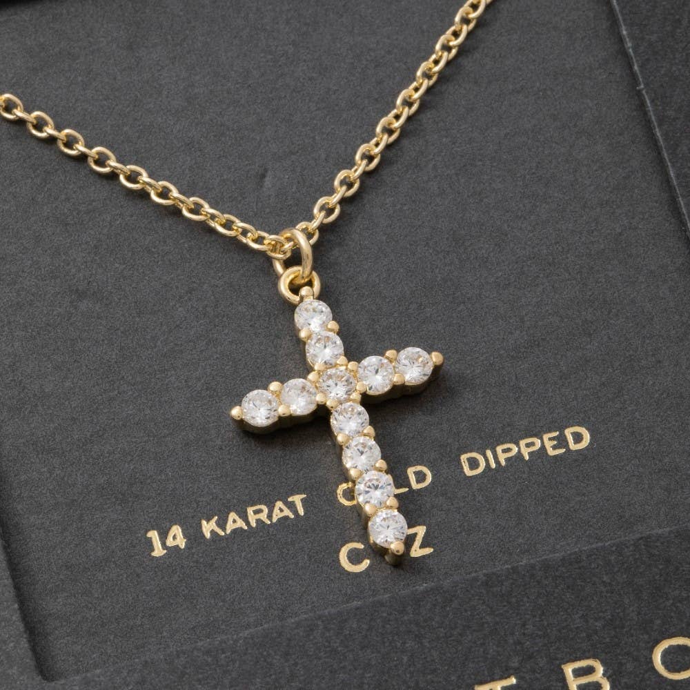 Faithful Spark Cross Necklace