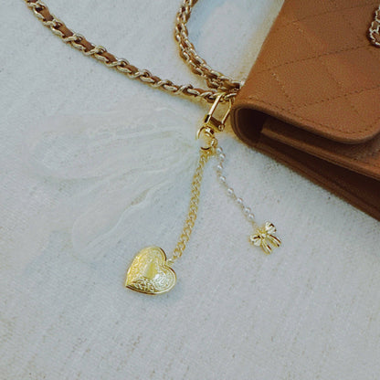 Lace & Love Heart Bag Charm