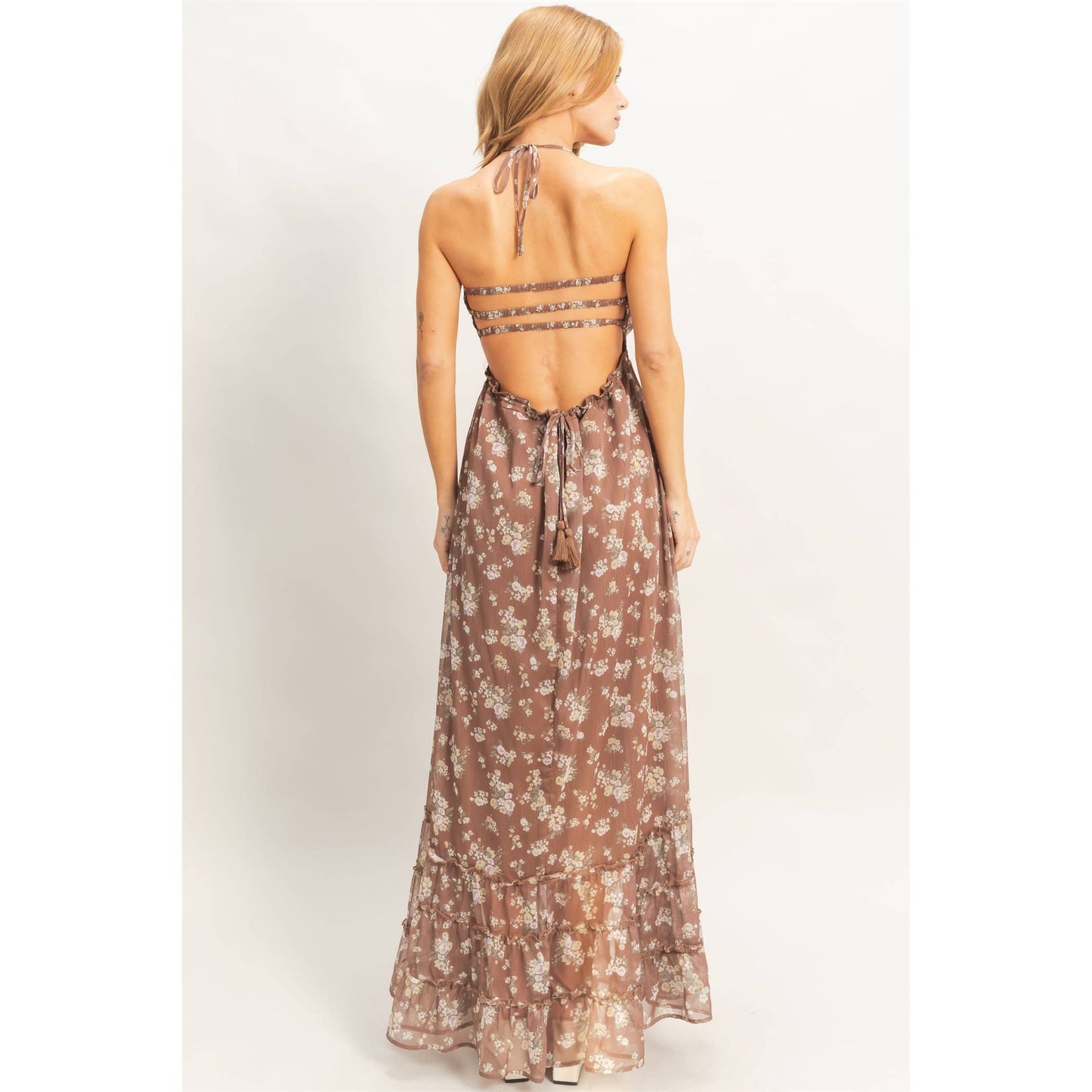 Smocked Floral Maxi Dress