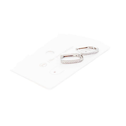 Petra U Hoop Diamond Earrings | WATERPROOF