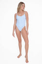 Wavy Checkered One-Piece Swimsuit
