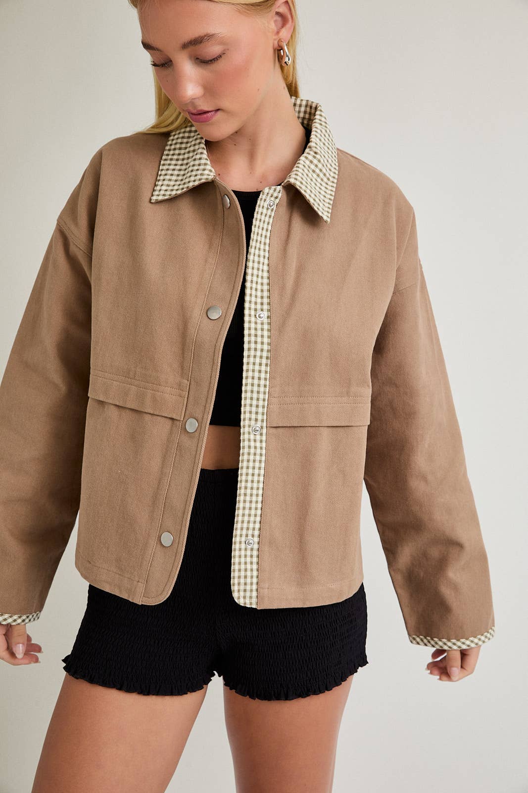 Gingham Getaway Shacket