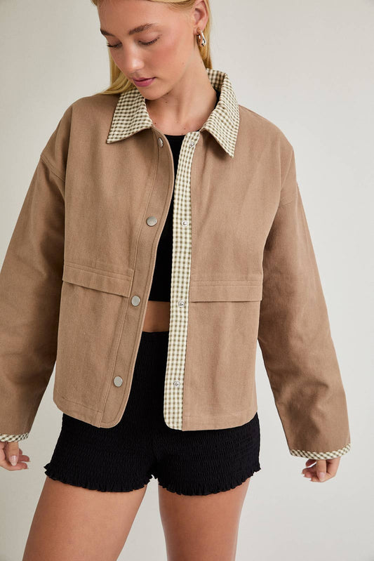 Gingham Getaway Shacket