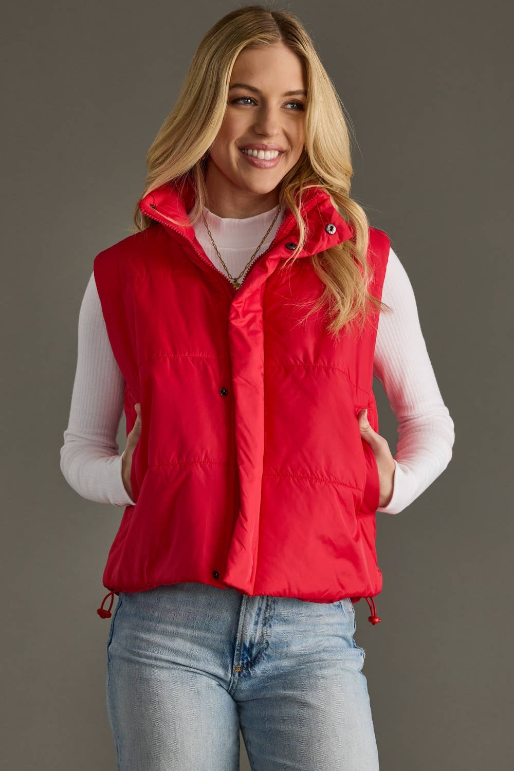 Red Winter Vest