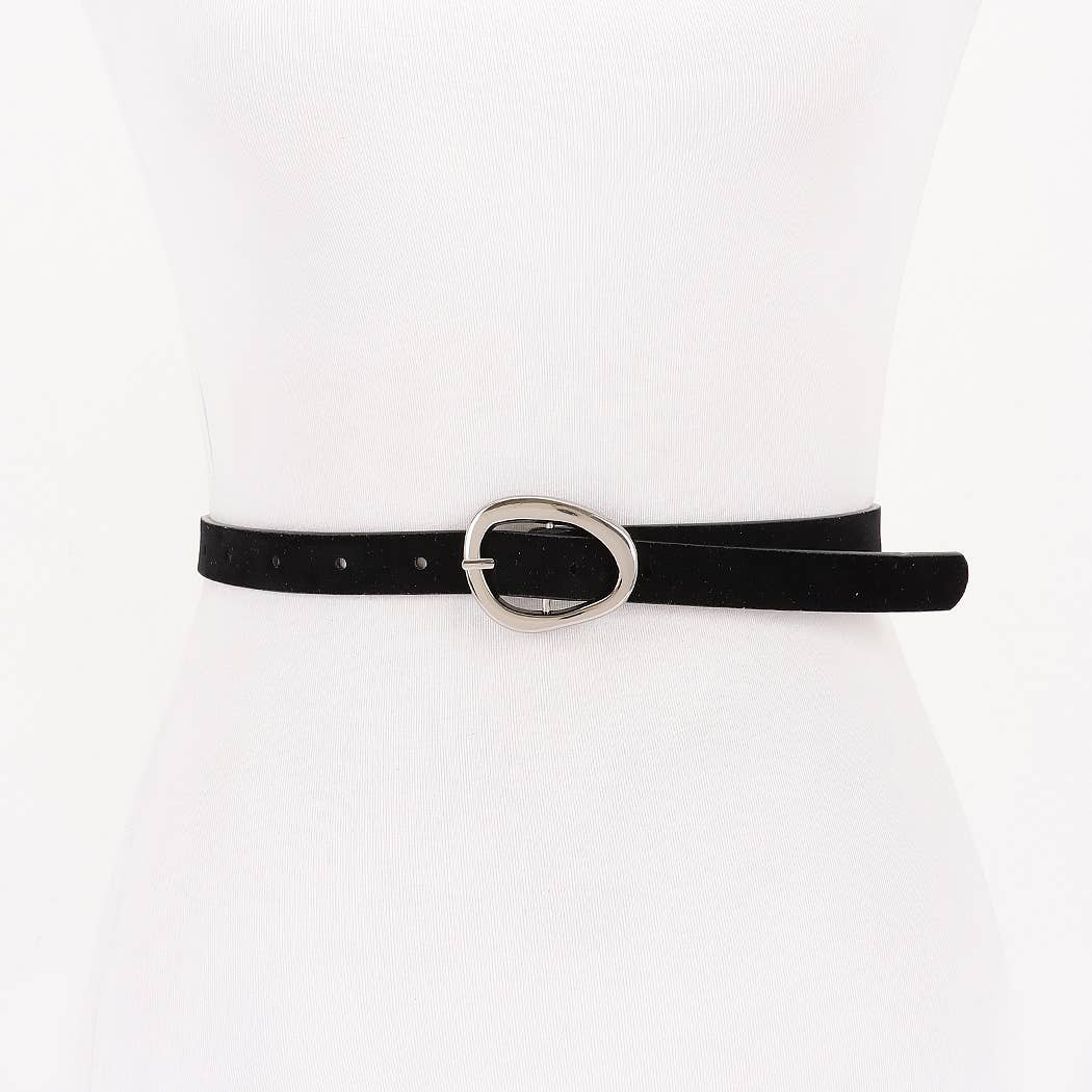 Classic Oval Buckle Belt | Choose Color