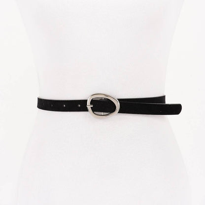 Classic Oval Buckle Belt | Choose Color
