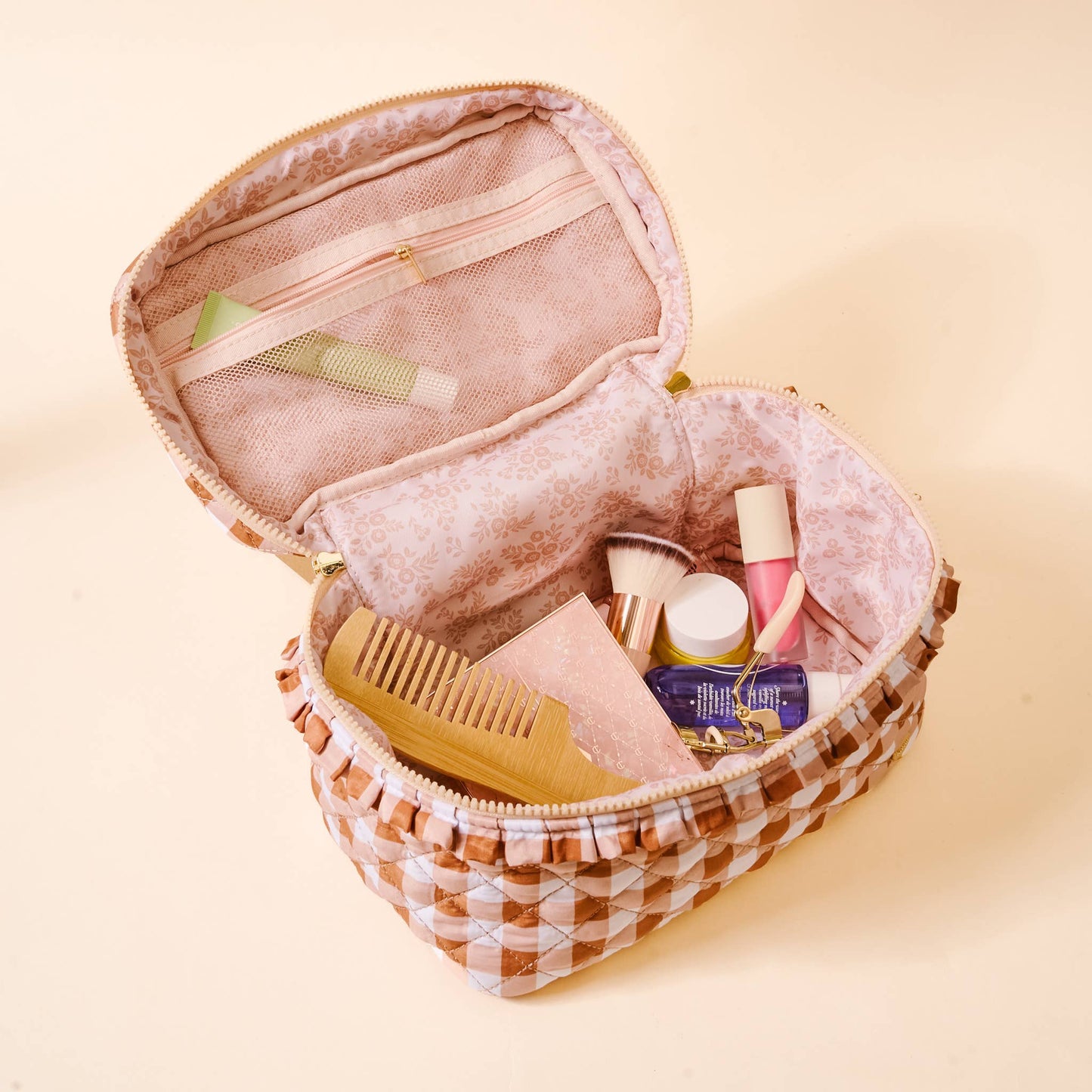 Glam & Go Quilted Cosmetic Bag