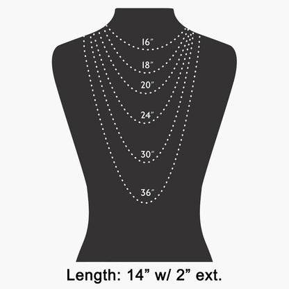 Half Stone Beads Bar Pendant Necklace