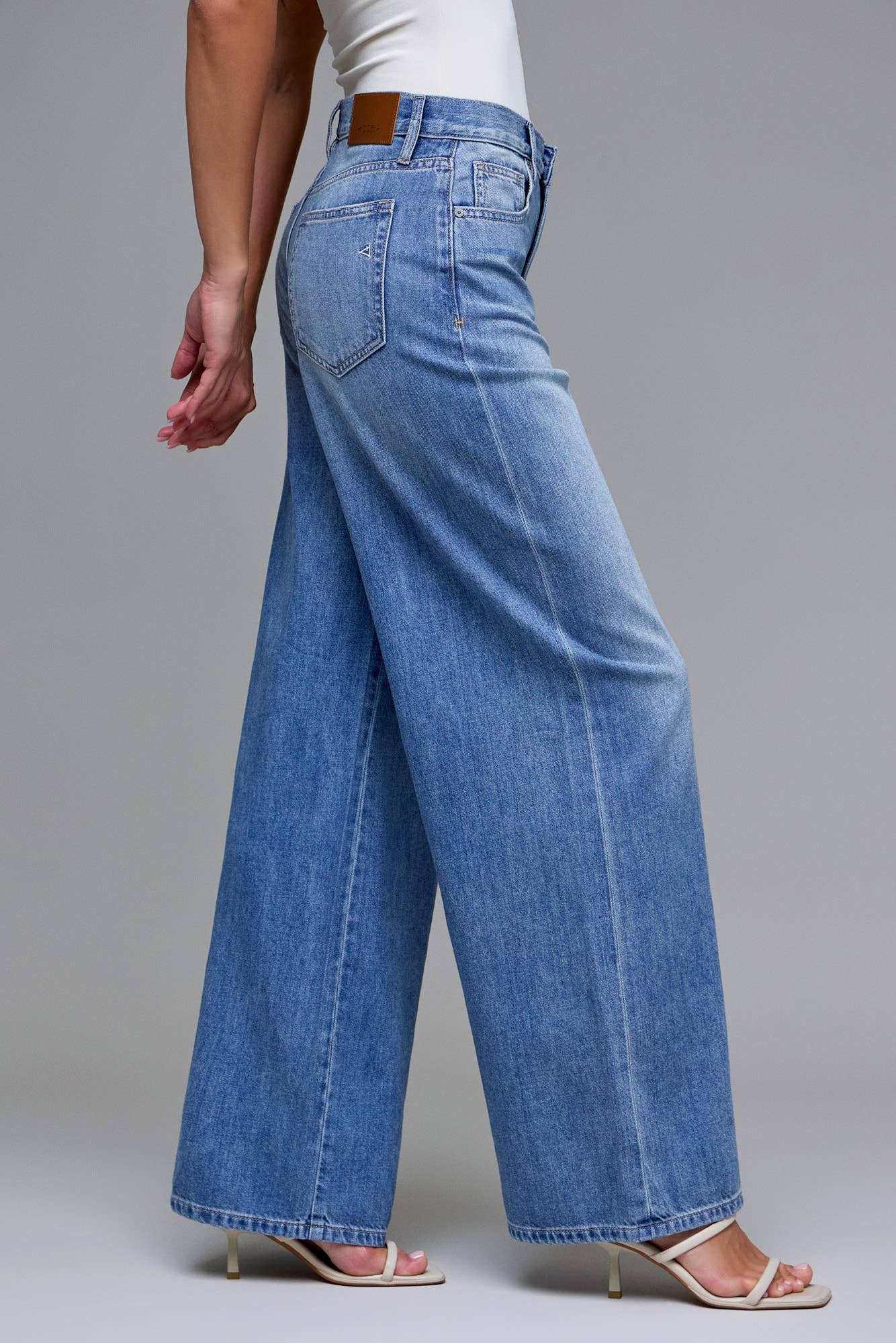 Luca 33" Inseam Wide Leg Jeans