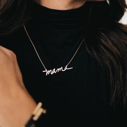 Mama Necklace | Choose Finish