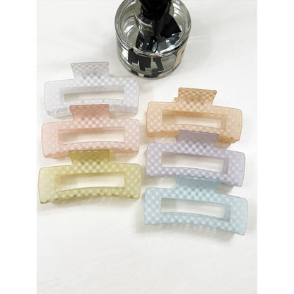 Checkered Hair Claw Clip | Choose Color