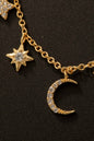 Star And Moon Charms Necklace