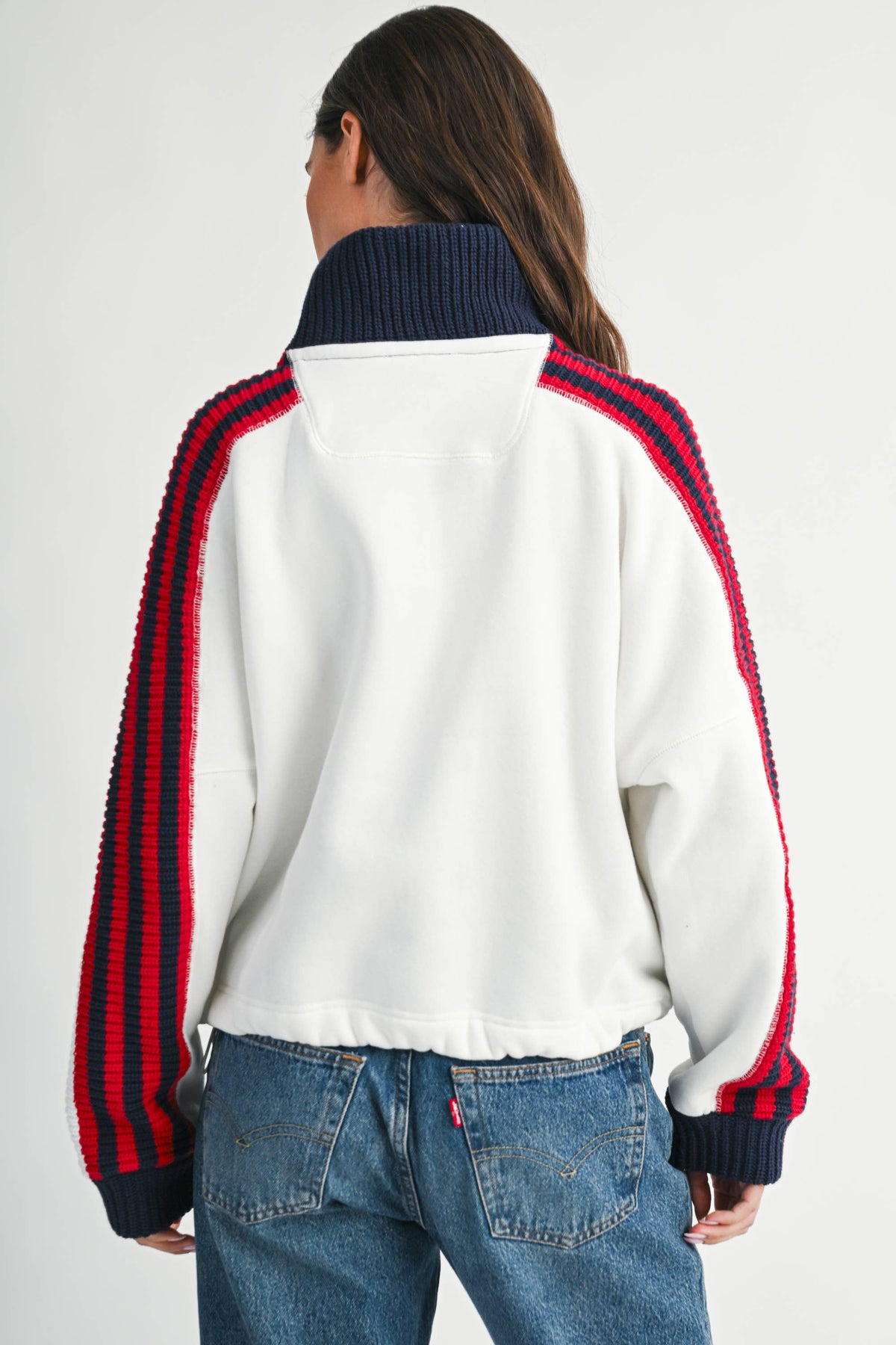 Vintage Varsity Half-Zip Pullover