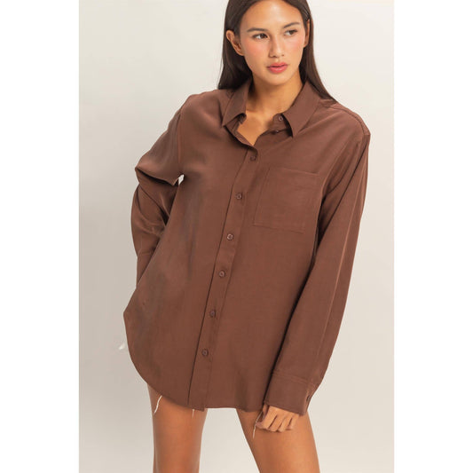 Desert Drift Linen Button-Up