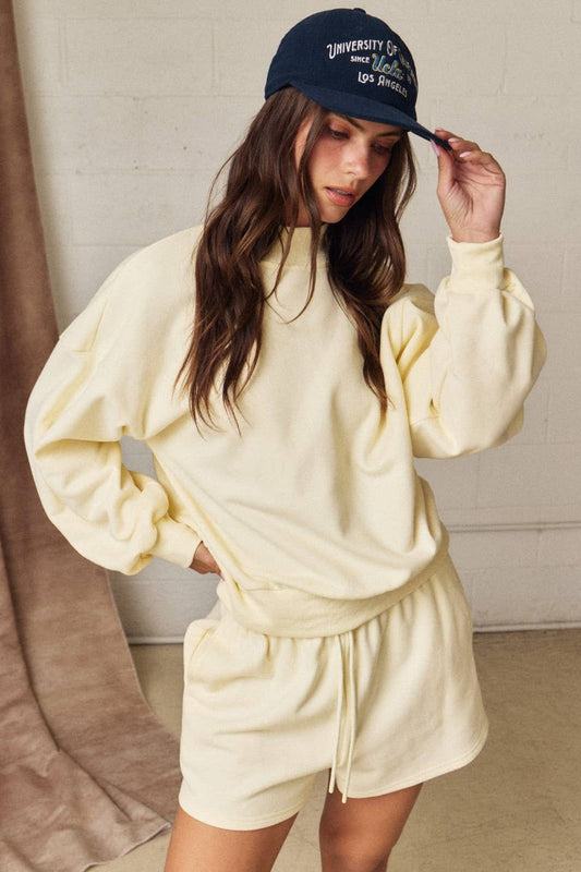 Off-Duty Mock Neck Lounge Set