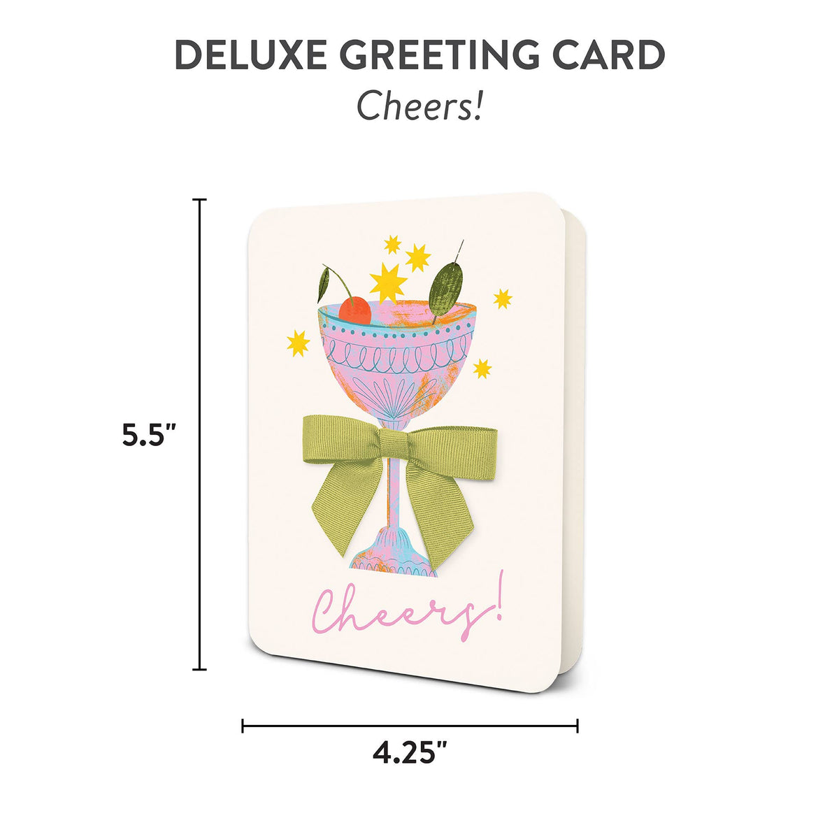 Cheers Card Cheers! Deluxe Greeting Card – Stevie Ann and Company