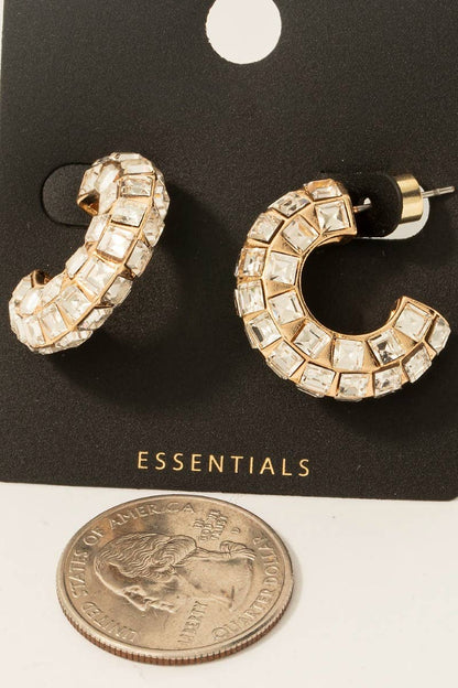 Glamour Tube Hoop Earrings