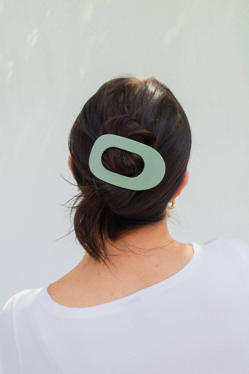 Circle Cutout Flat Claw Clip