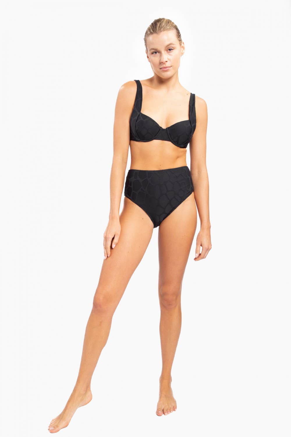 Textured Giraffe Bikini Top