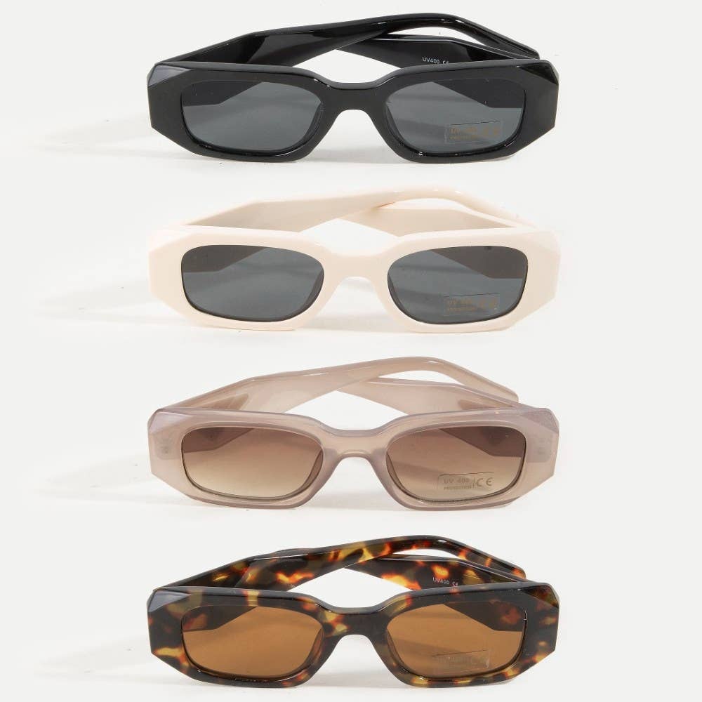 Rectangle Frame Sunglasses Set