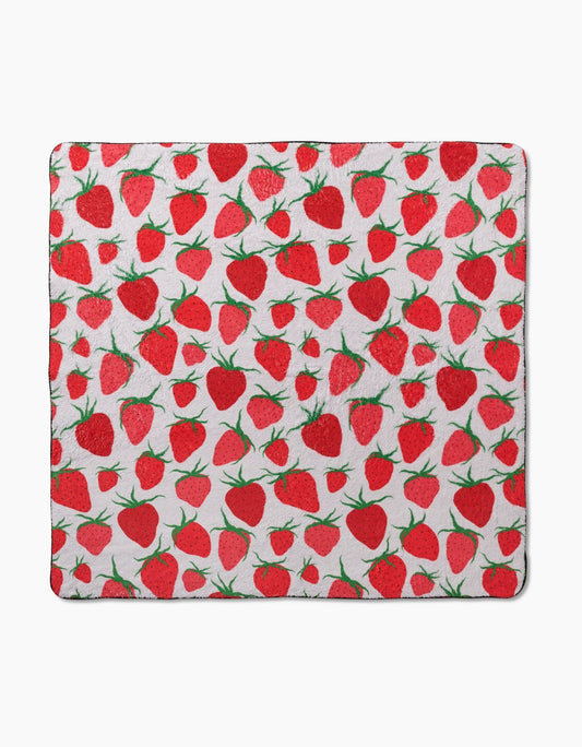 Strawberry Sniff Plush Dog Towel