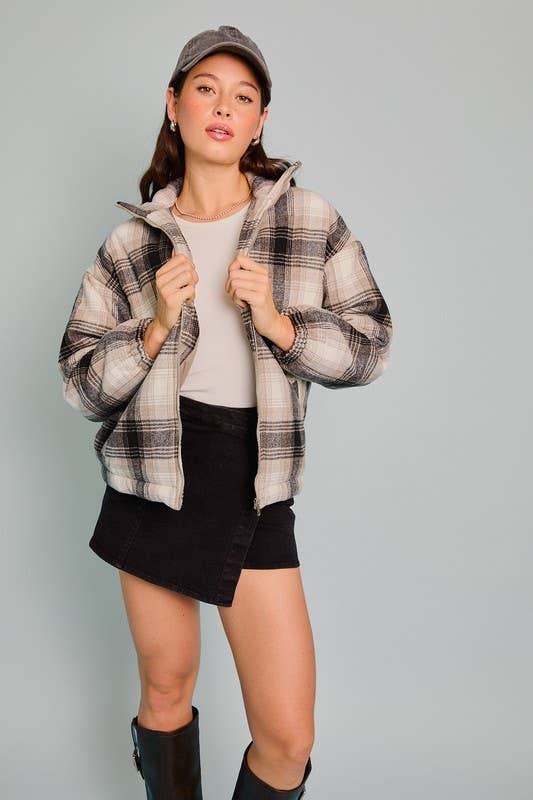 Gemma Plaid Jacket