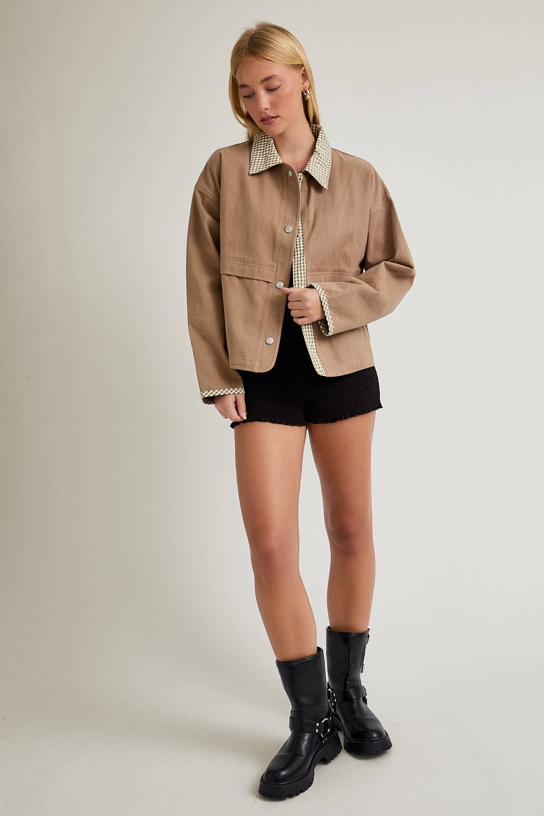 Gingham Getaway Shacket