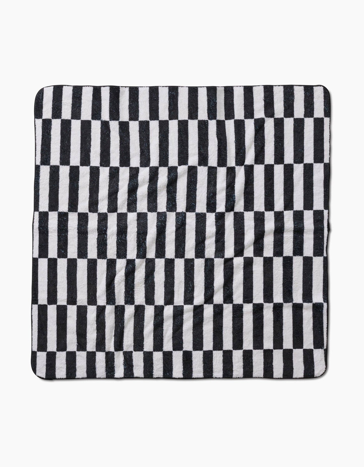 Long Check Plush Dog Towel