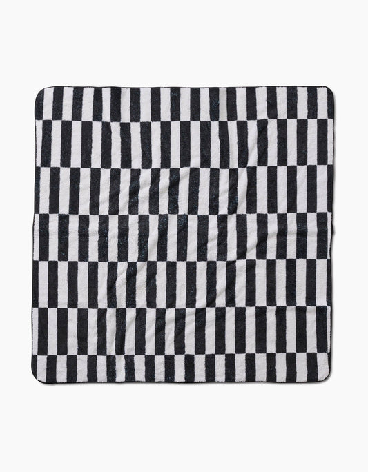 Long Check Plush Dog Towel