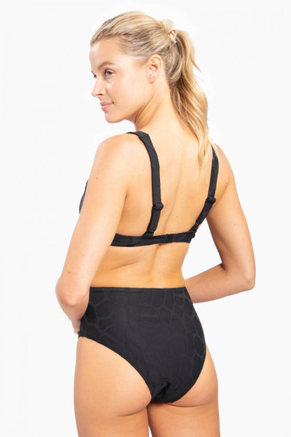 Textured Giraffe Highwaist Bikini Bottoms
