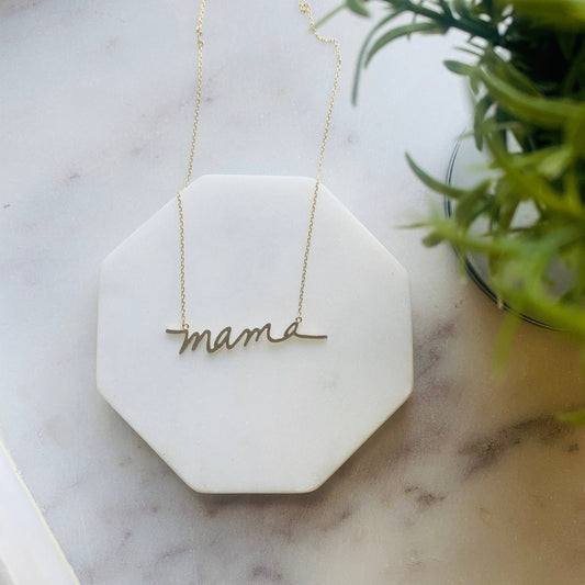 Mama Necklace | Choose Finish