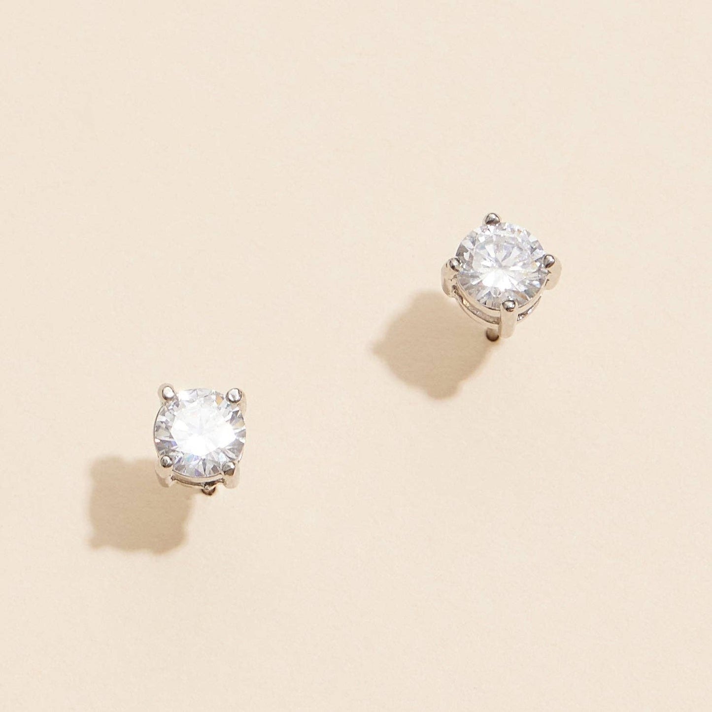 Classic Sparkle 6mm CZ Stud Earrings