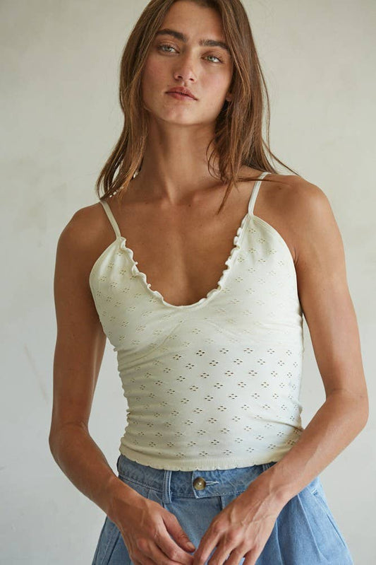 Maggie Eyelet Tank