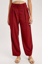 Pleated Wide-Leg Trousers