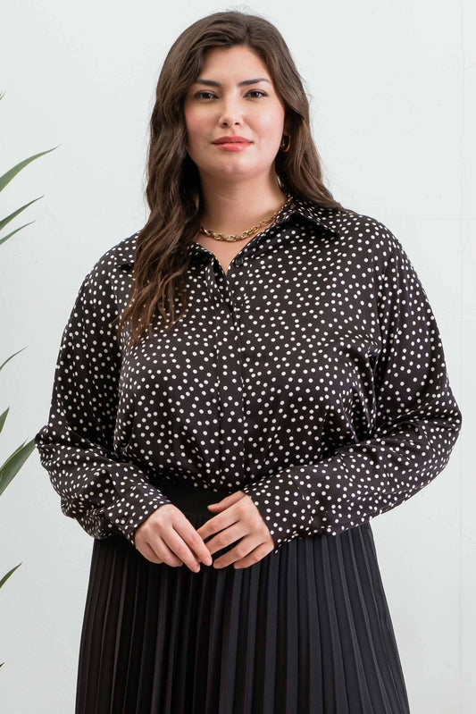 Plus Kalina Button-Down Top