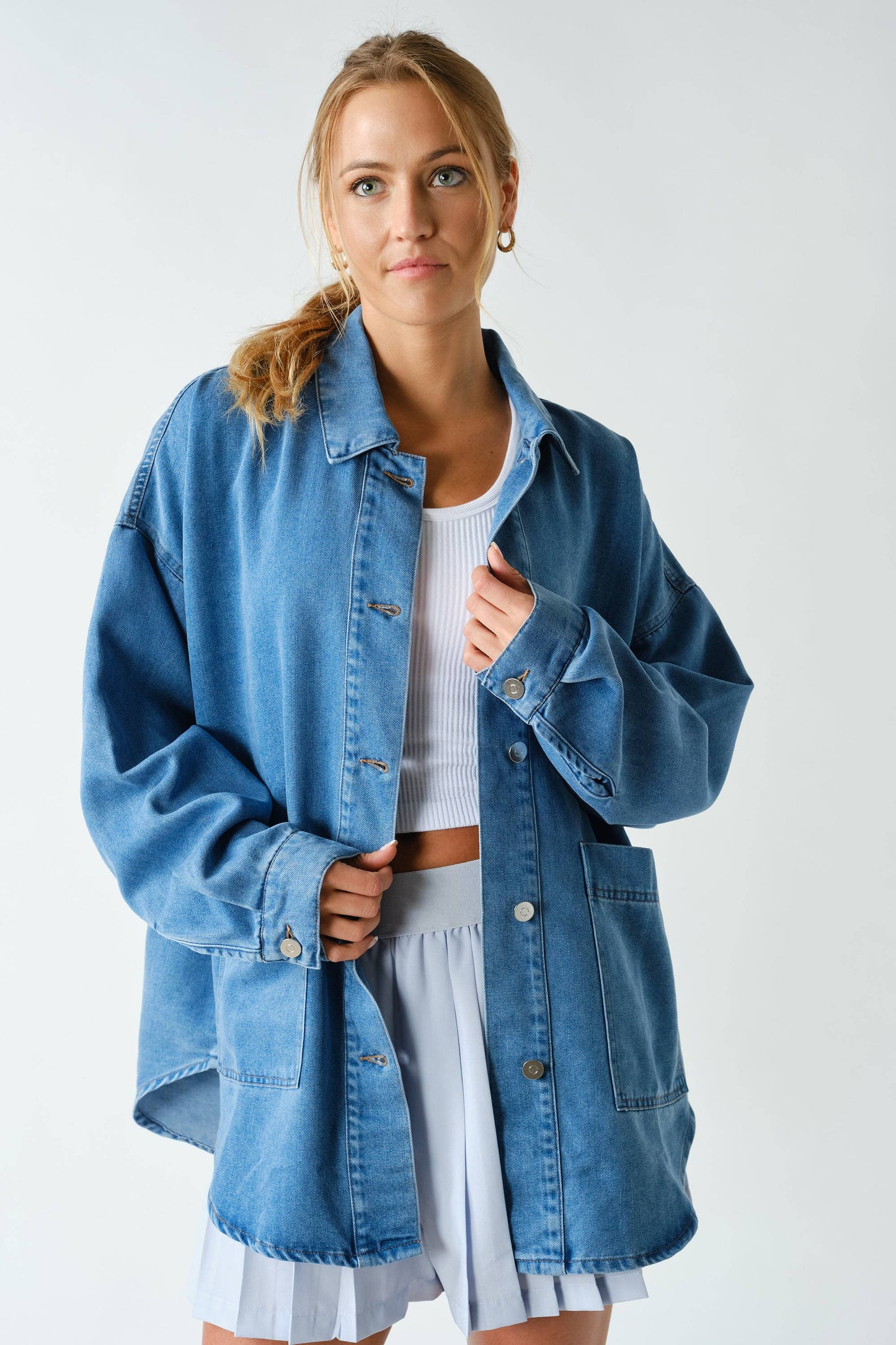 Oversized Everyday Denim Shacket