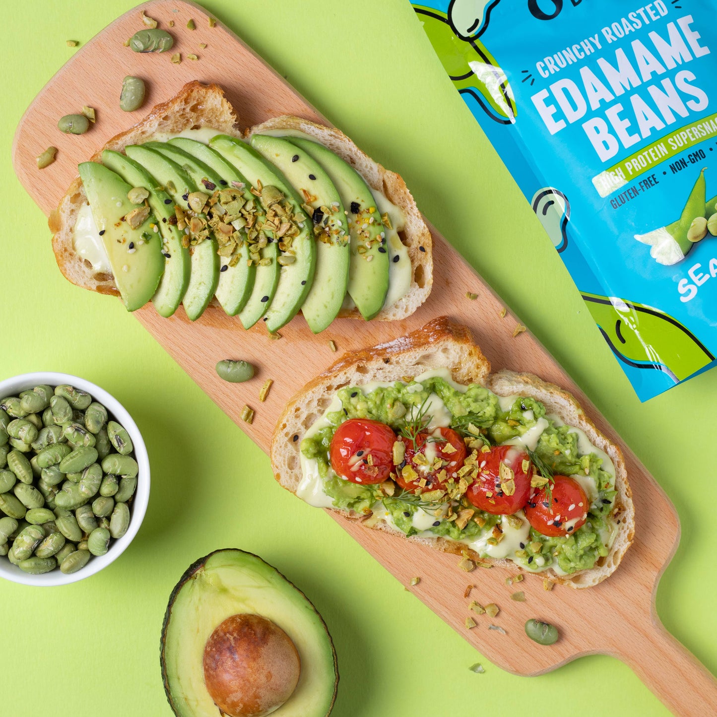 Crunchy Roasted Edamame Sea Salt - 4oz