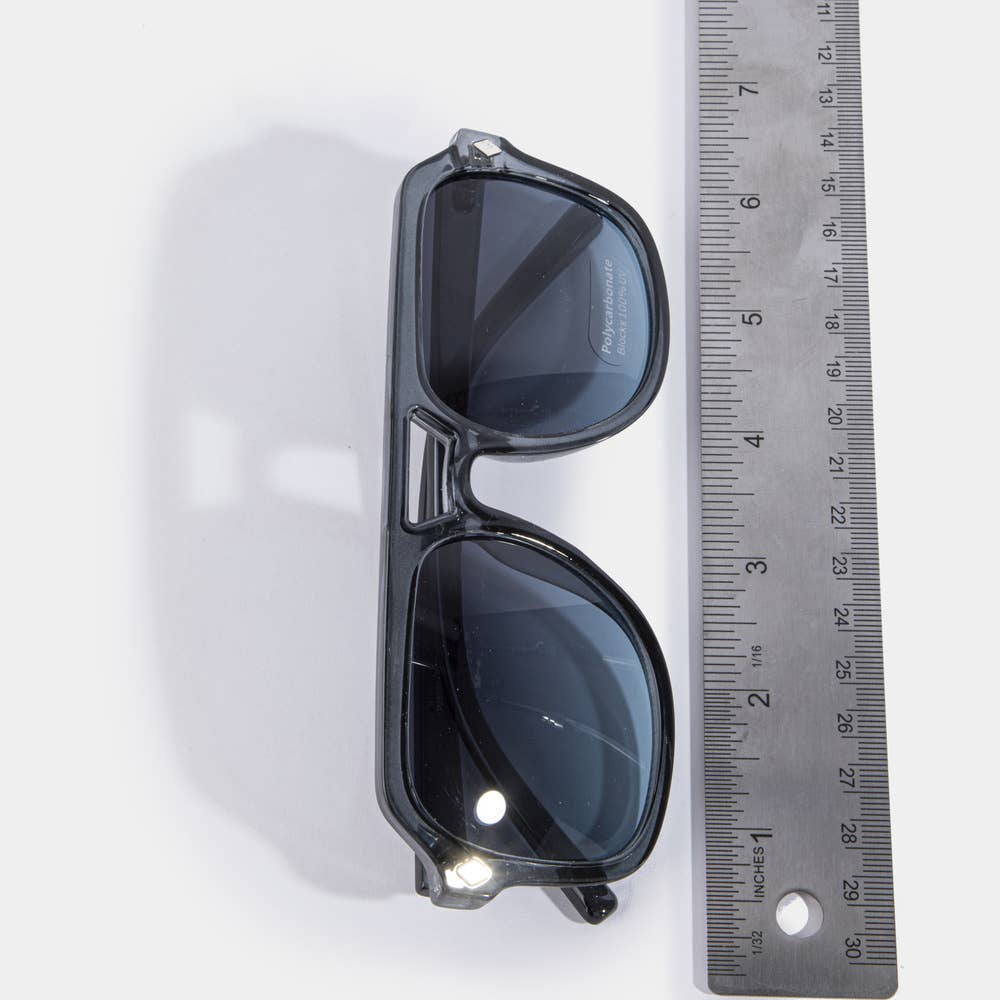 Square Navigator Double Bridge Sunglasses