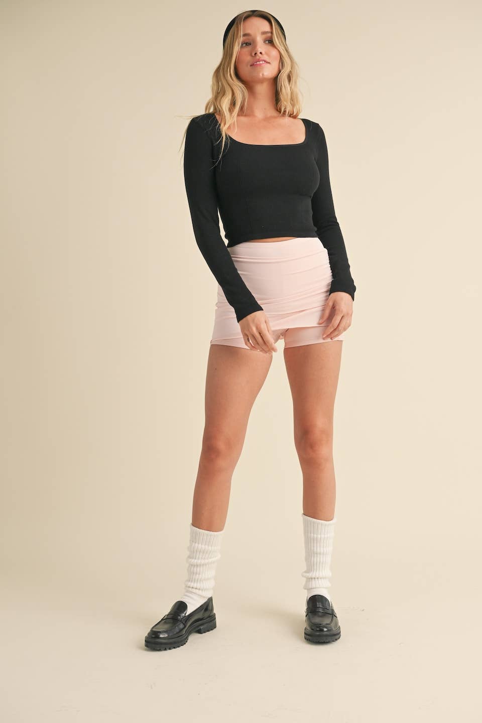 Square Neck Seamless Top | Choose Color