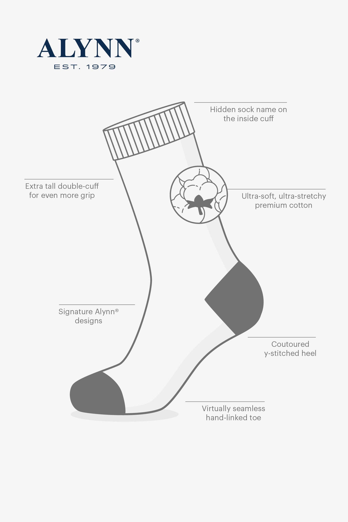 Dapper Dots Sock Carded Cotton by Alynn