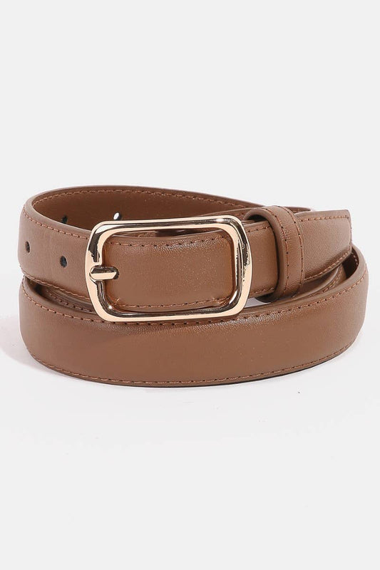 Metallic Leather Belt
