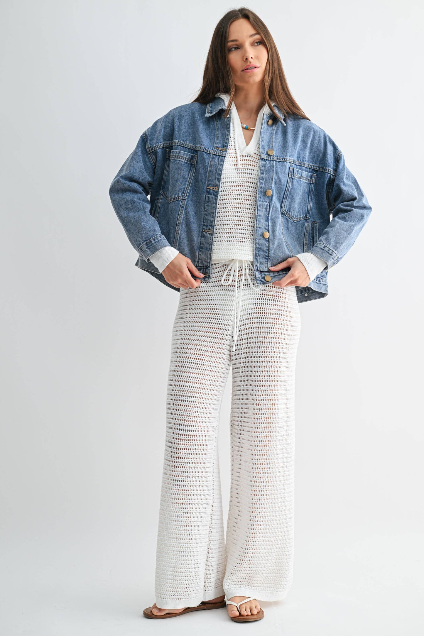 Boxy Denim Trucker Jacket