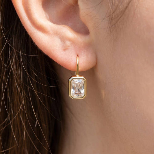 Emerald Elegance Drop Earrings
