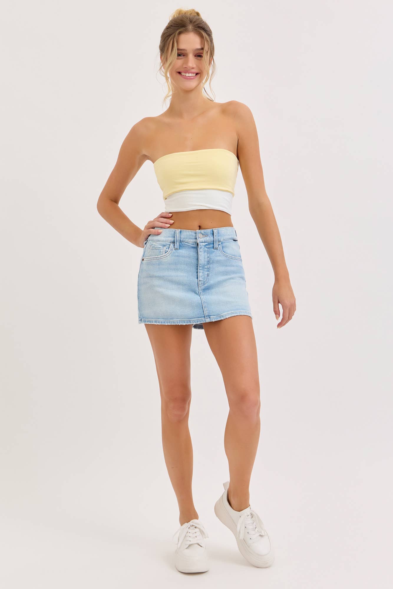 Mid-Waisted Mini Skort