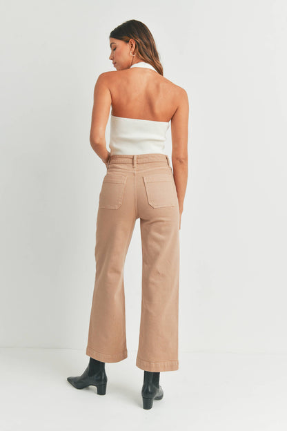 Eve Utility Jeans | Latte